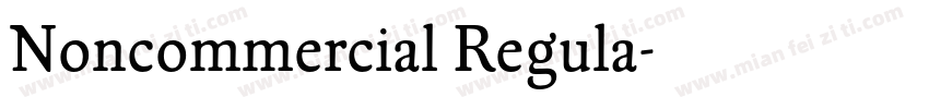 Noncommercial Regula字体转换